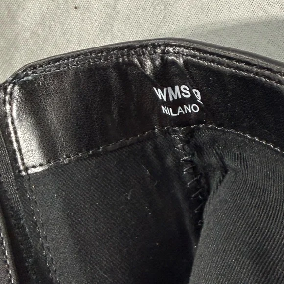 Dolce Vita Nilano Black Faux Leather Ankle Boots Size 9 - Picture 6 of 7